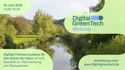 Sharepic zum Webinar von Digital GreenTech
