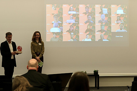 Die Zuschaltung der Digital GreenTalents per Zoom